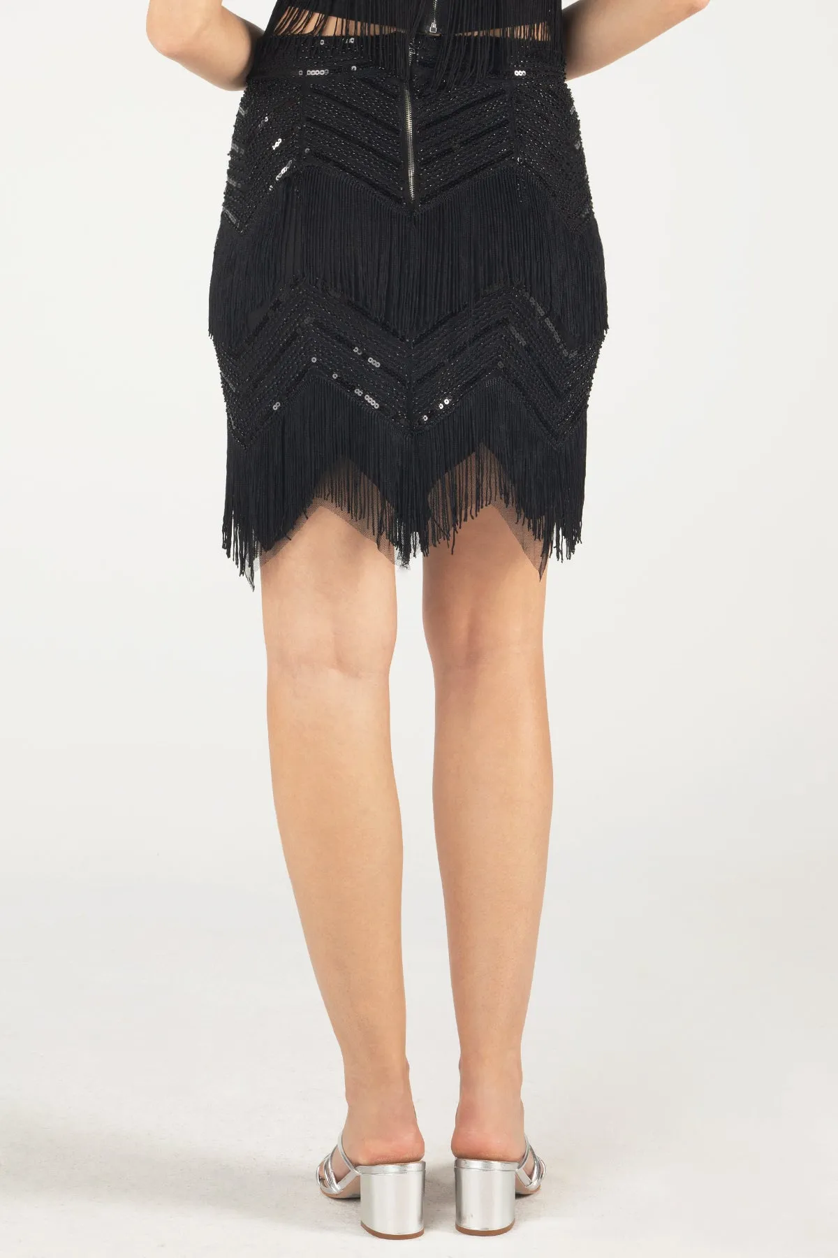 Embellished Fringe Mini Skirt sold by Miss Me product image thumbnail 2