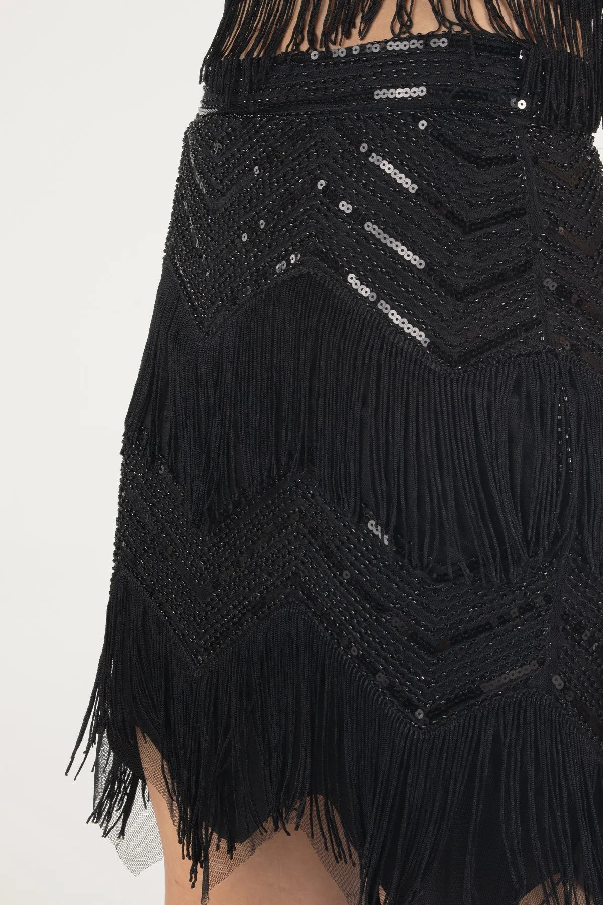 Embellished Fringe Mini Skirt sold by Miss Me product image thumbnail 3