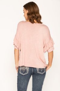 Floral Feeling Short Sleeve Top sold by Miss Me