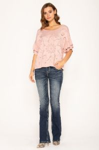 Floral Feeling Short Sleeve Top sold by Miss Me