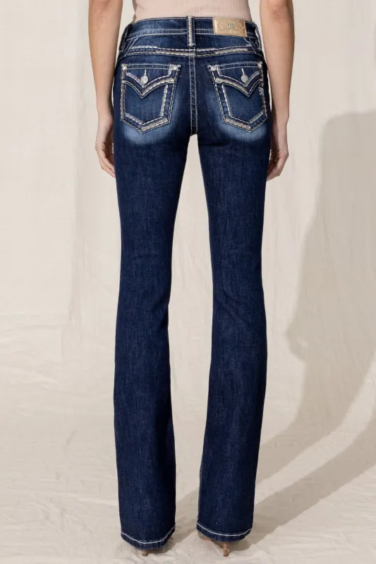 Static Saddle Stitch Bootcut Jean sold by Miss Me