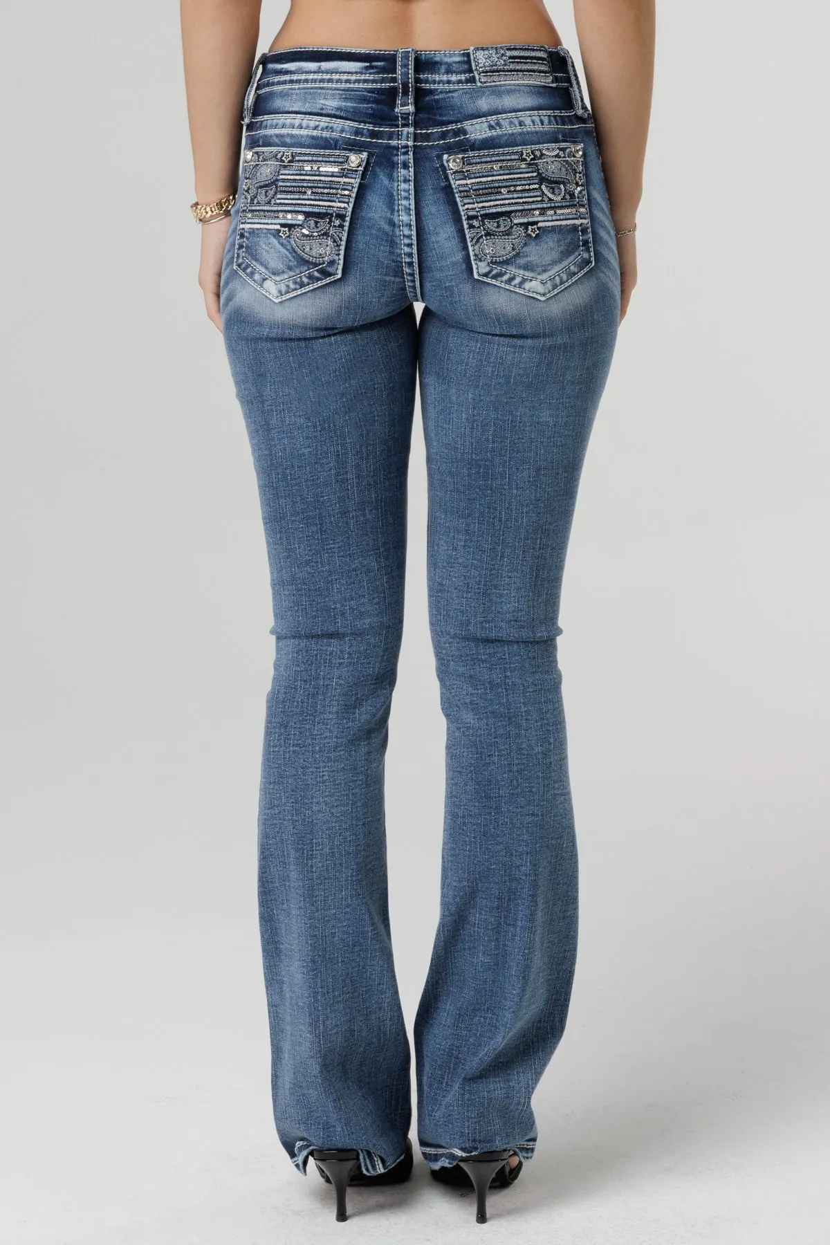 Americana Paisley Bootcut Jeans sold by Miss Me