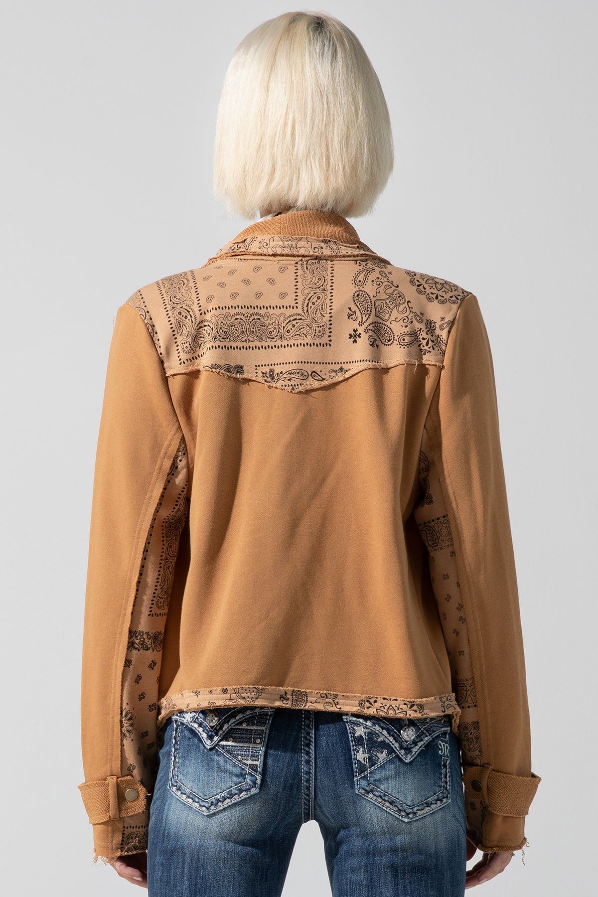 French Terry Jacket sold by Miss Me product image thumbnail 3