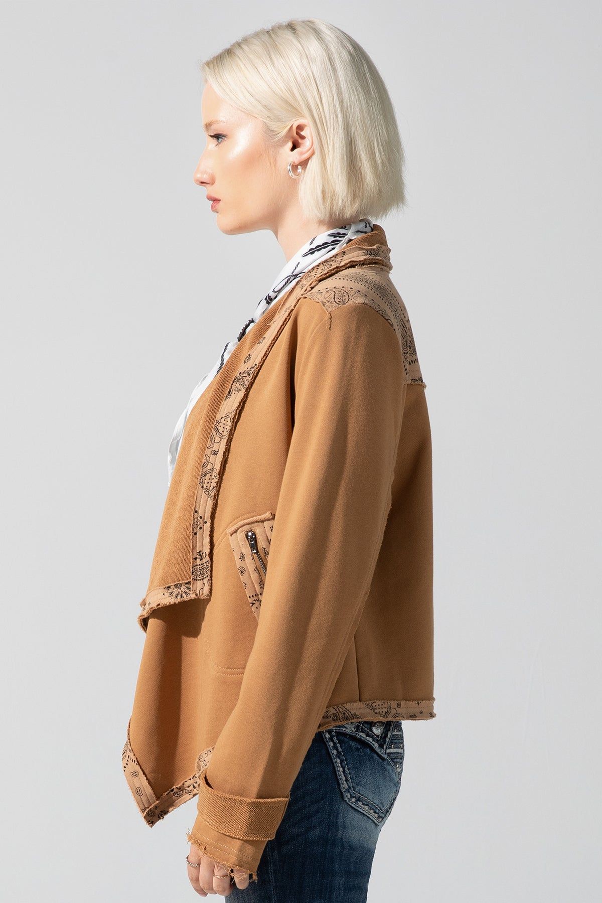 French Terry Jacket sold by Miss Me product image thumbnail 4