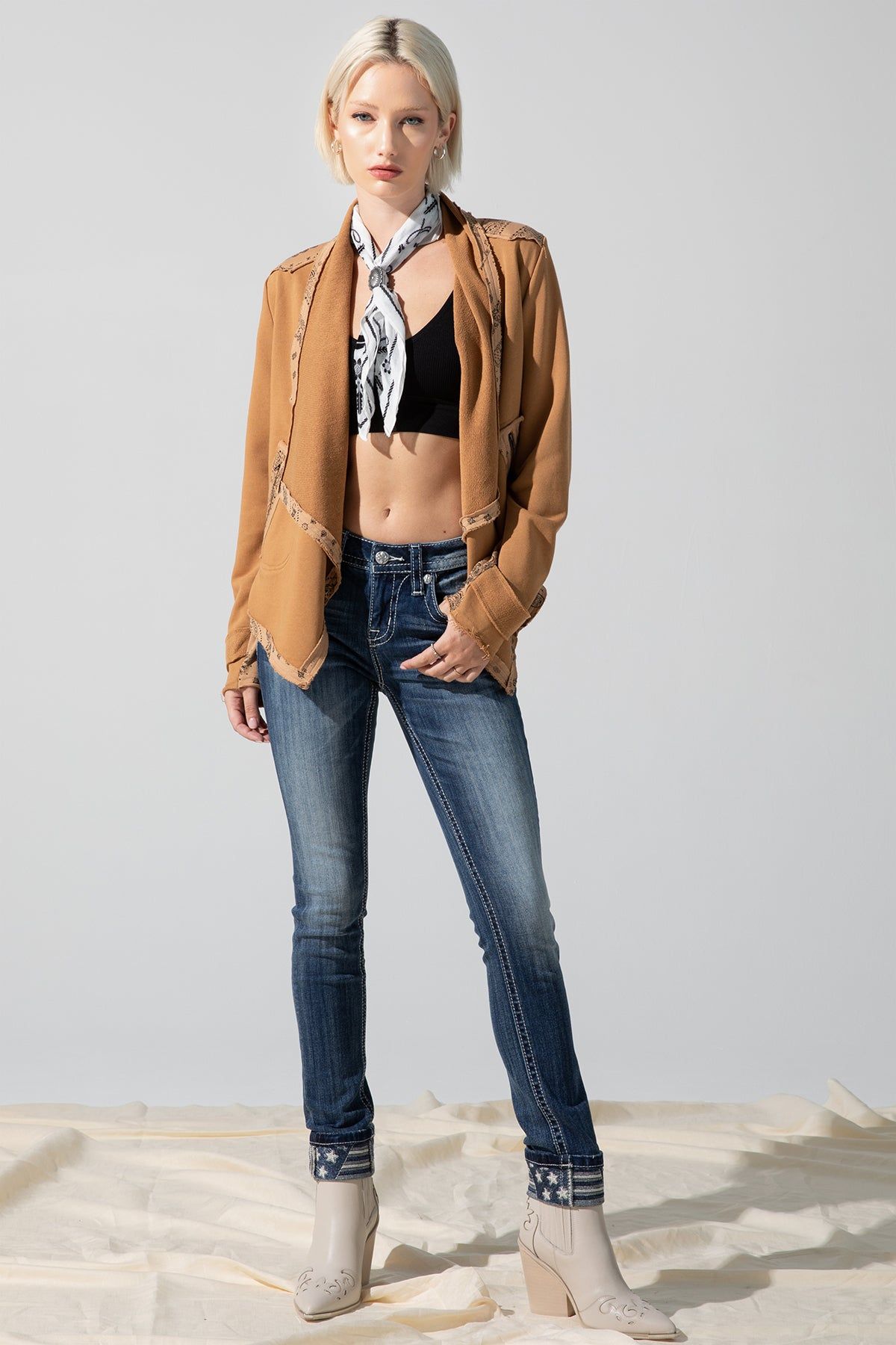 French Terry Jacket sold by Miss Me