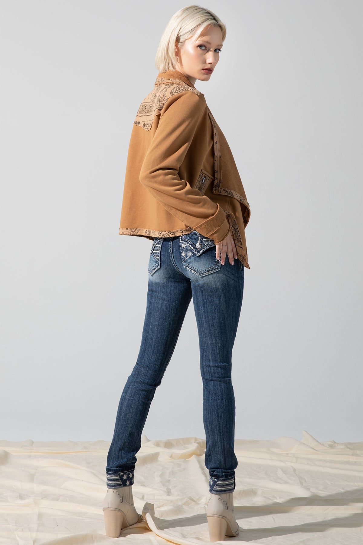 French Terry Jacket sold by Miss Me product image thumbnail 5