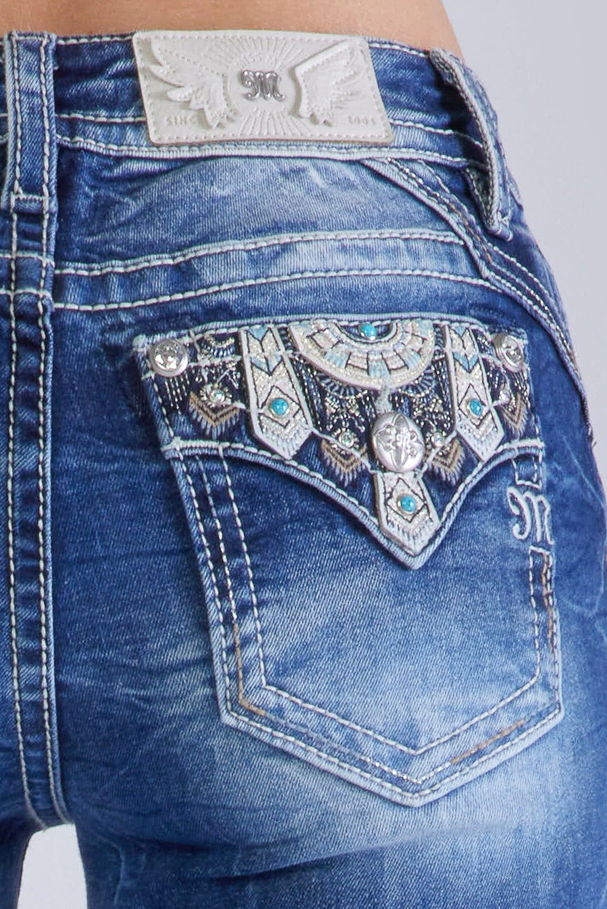 Aztec Goddess Bootcut Jeans sold by Miss Me product image thumbnail 7