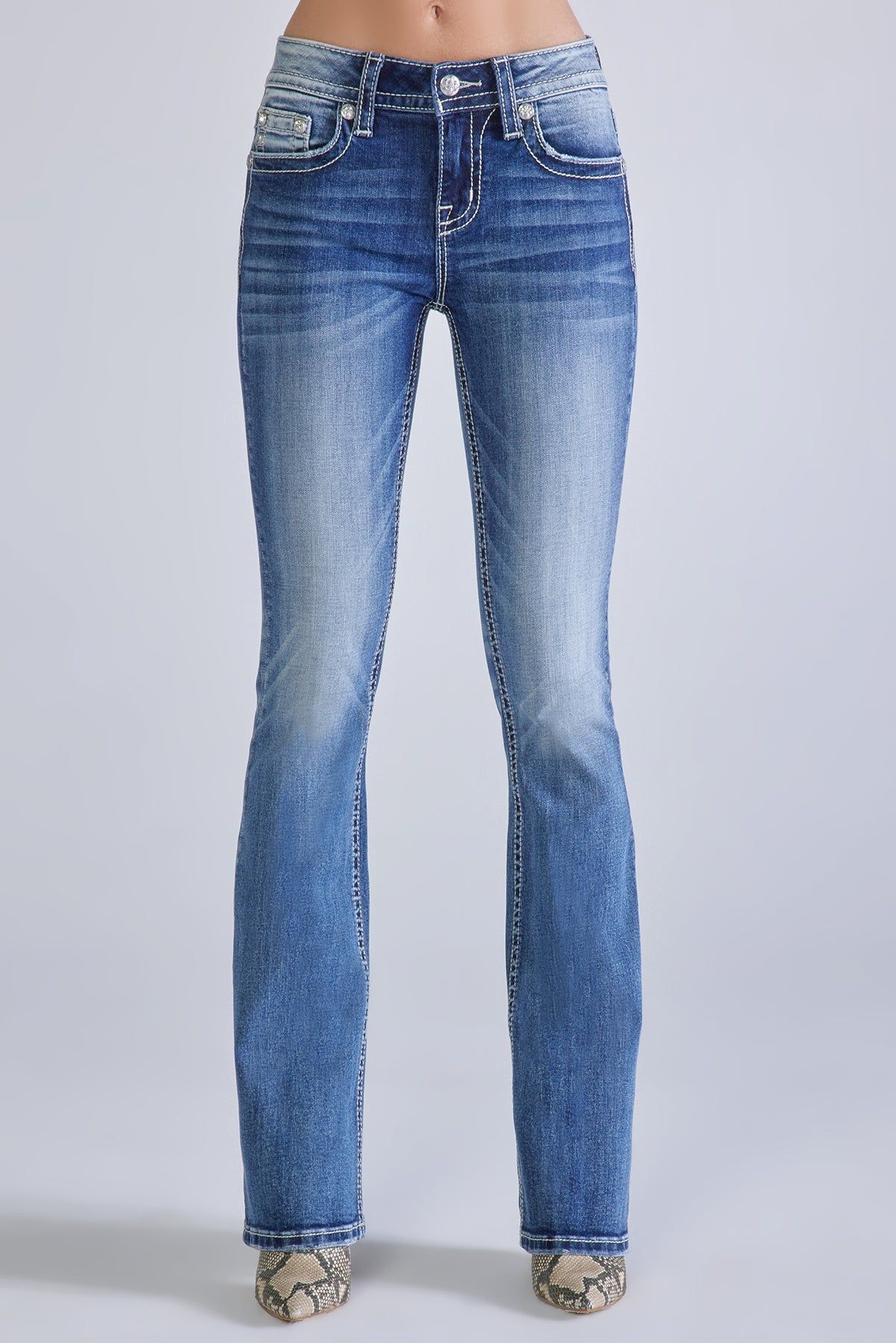 Floral Wing Bootcut Jeans sold by Miss Me product image thumbnail 2
