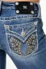 Leather Shadow Wings Skinny Jeans sold by Miss Me