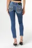 Leather Shadow Wings Skinny Jeans sold by Miss Me