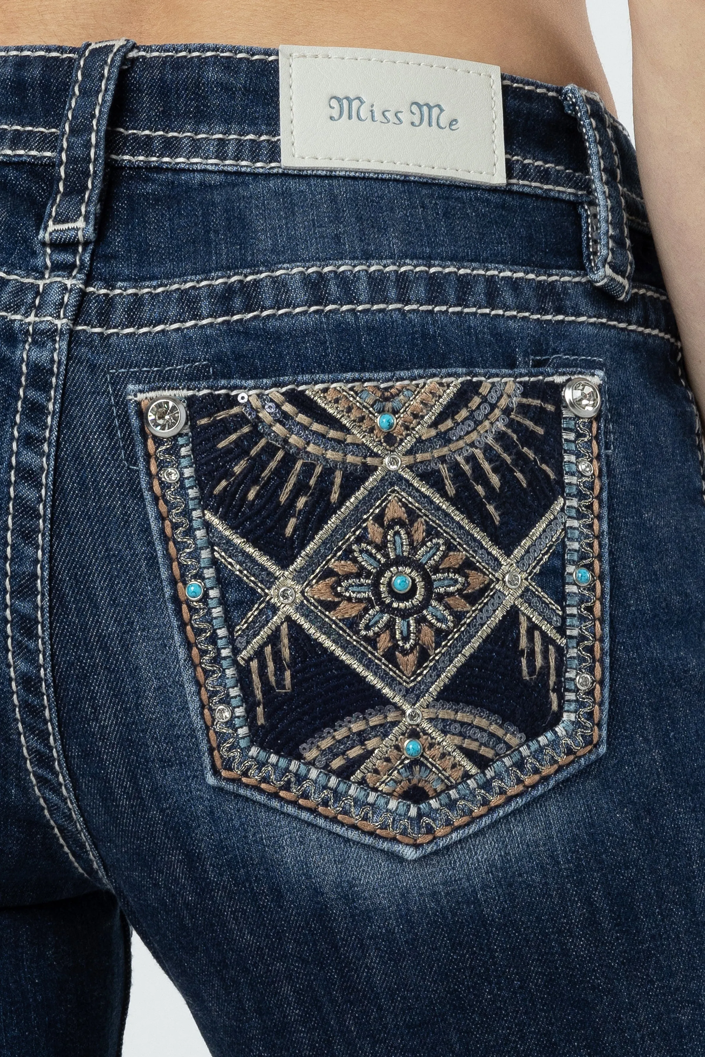 Floral Scene Bootcut Jeans sold by Miss Me product image thumbnail 4