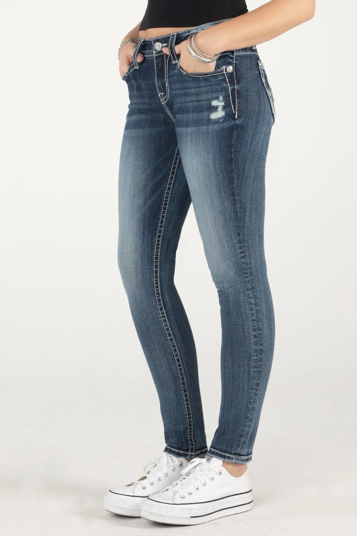 Uncovered Gem Skinny Jeans sold by Miss Me product image thumbnail 3