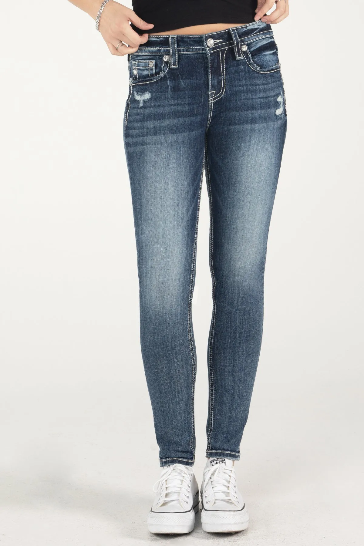 Uncovered Gem Skinny Jeans sold by Miss Me product image thumbnail 2