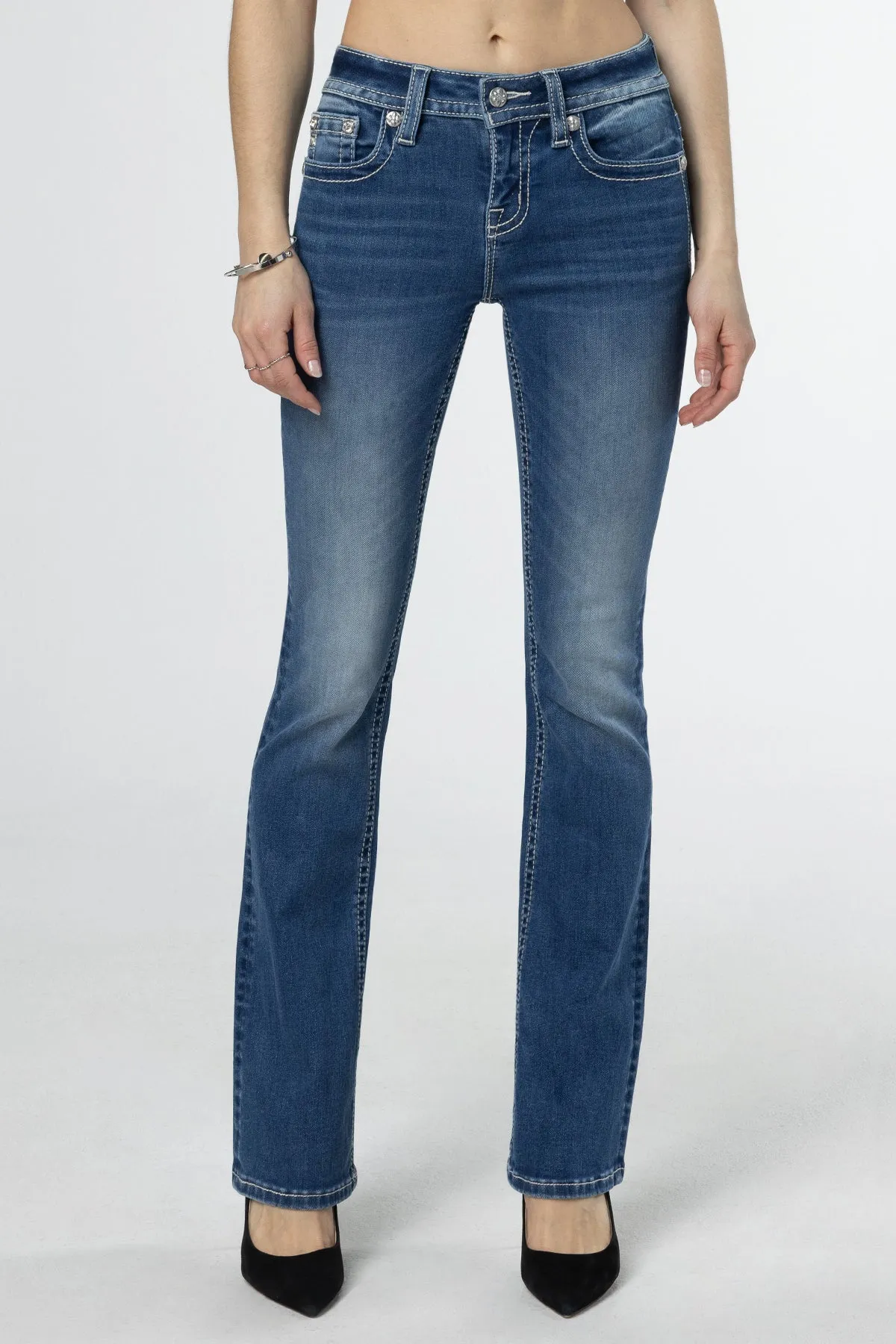 Silver Western Charm Bootcut Jeans sold by Miss Me product image thumbnail 2