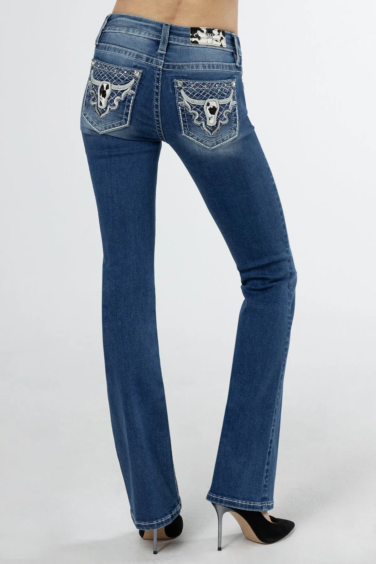 Silver Western Charm Bootcut Jeans sold by Miss Me