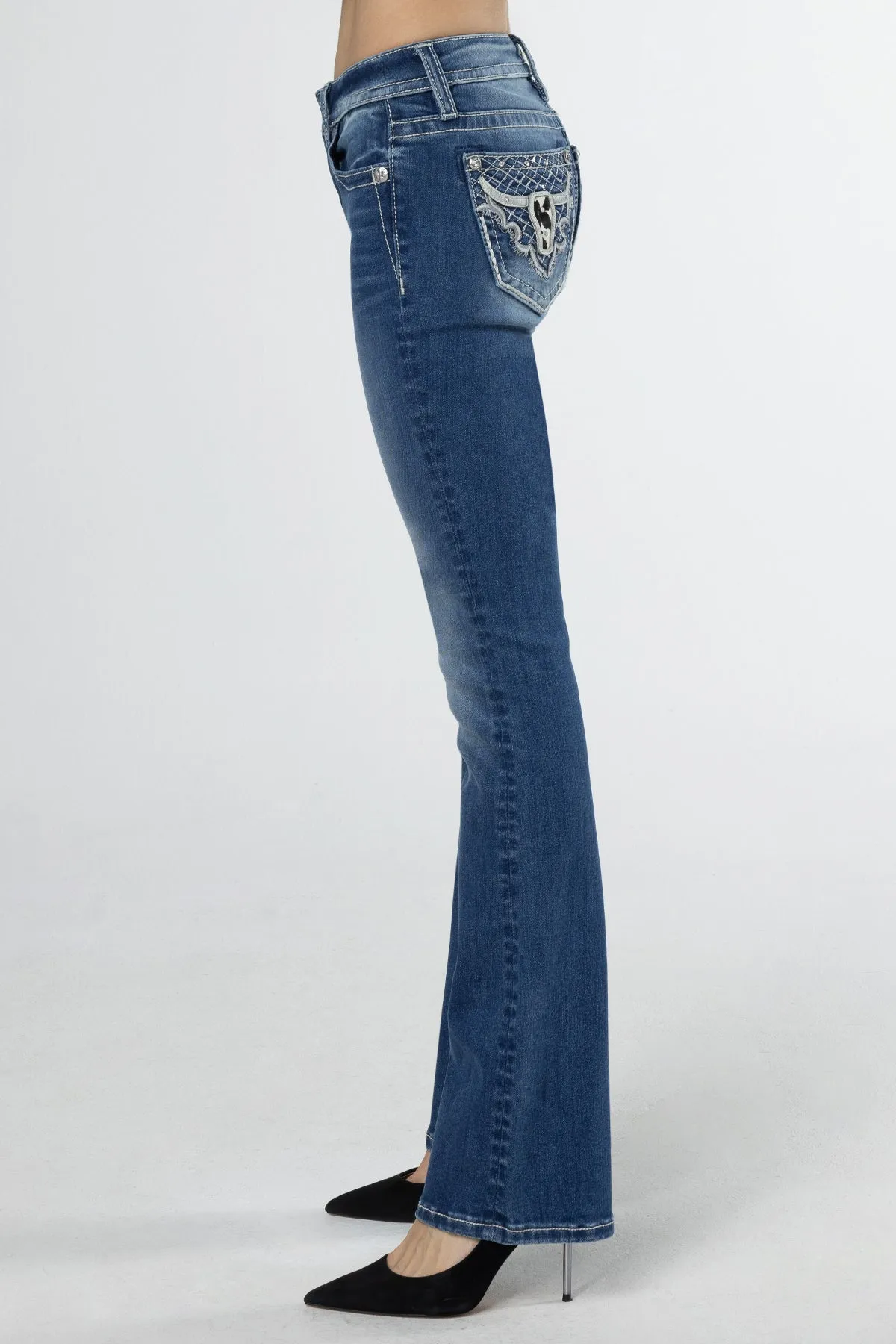 Silver Western Charm Bootcut Jeans sold by Miss Me product image thumbnail 3