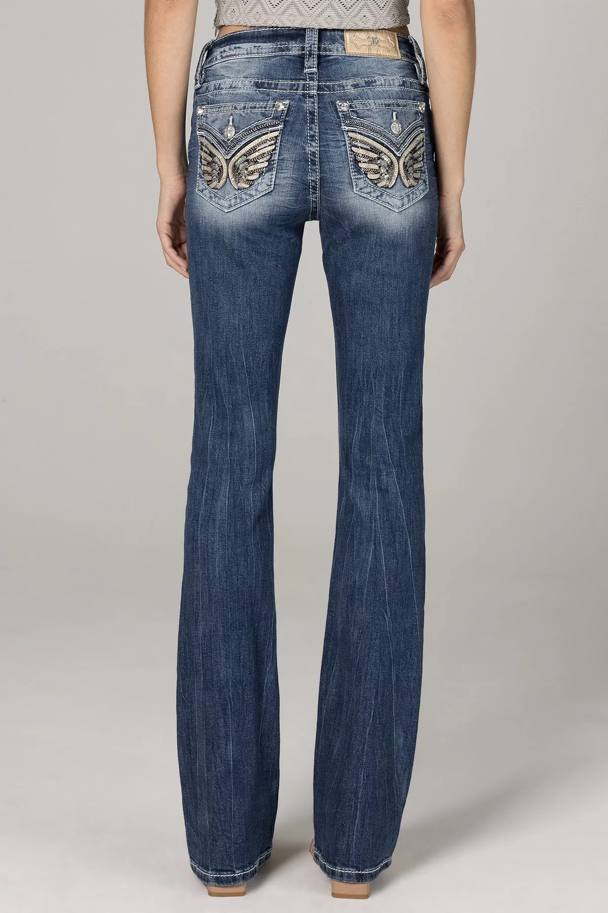 Golden Wing Bootcut Jeans sold by Miss Me