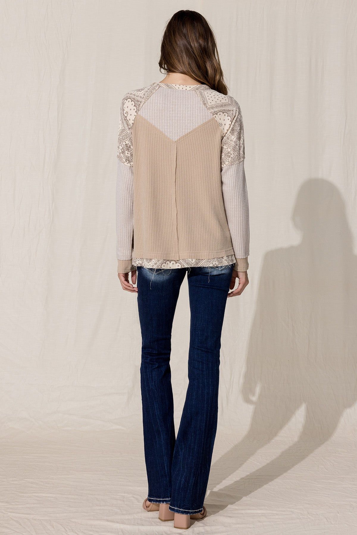 Paisley Printed Knit Top sold by Miss Me product image thumbnail 5