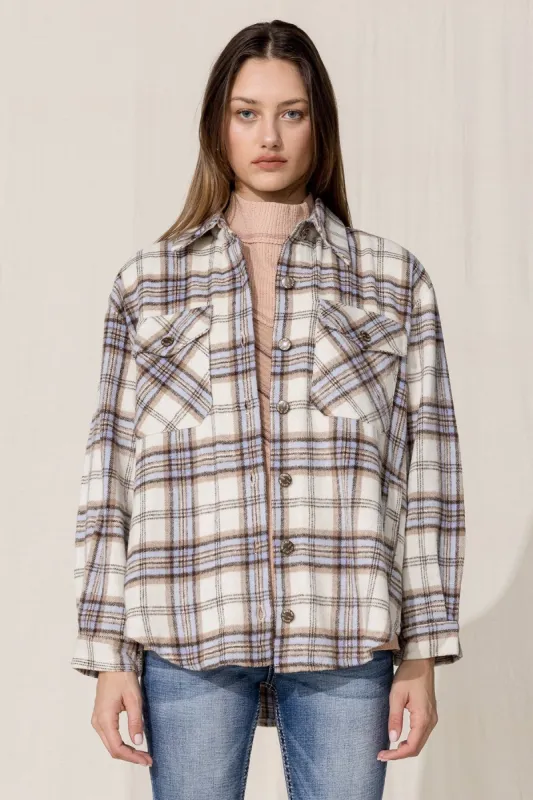 Button Up Shirt Jacket sold by Miss Me