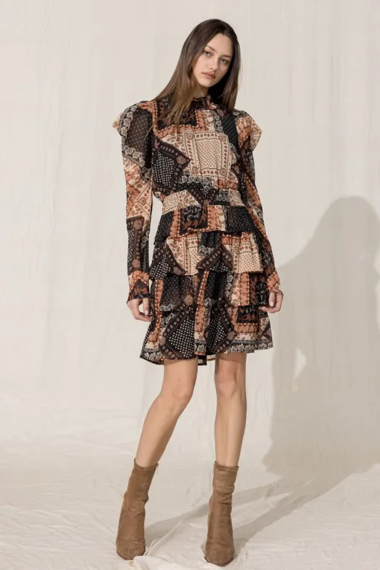 Floral Chiffon Mini Dress sold by Miss Me
