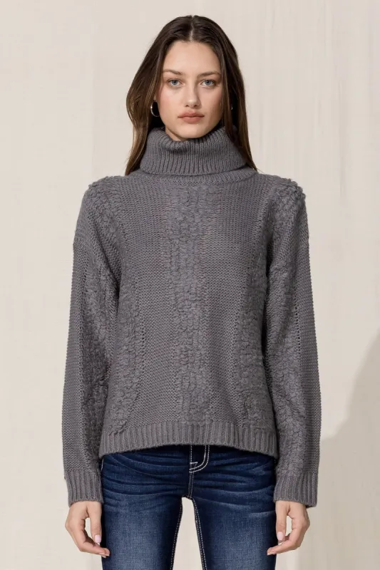 Knitted Turtleneck Sweater sold by Miss Me