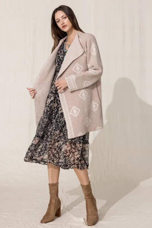 Printed Cardigan Sweater made by Miss Me