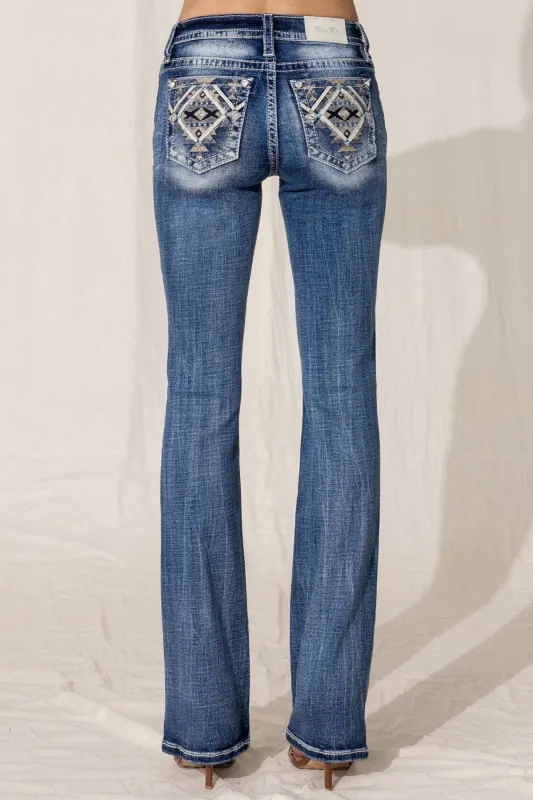 Aztec Dimension Bootcut Jean sold by Miss Me