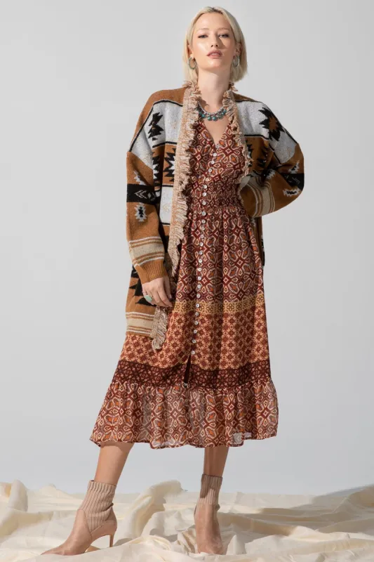 Fringe Aztec Cardigan sold by Miss Me
