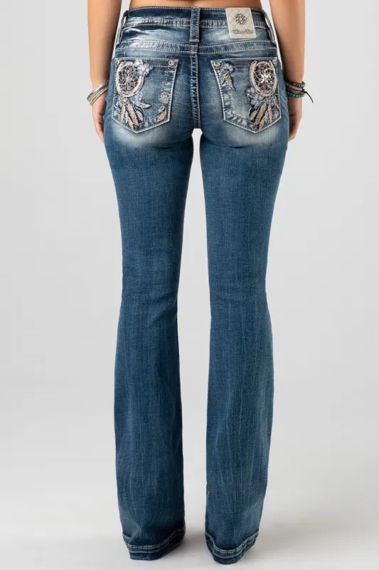 Tropical Dream Bootcut Jeans sold by Miss Me