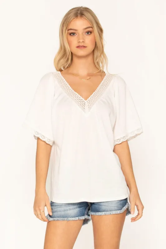 Darling Angel 1/2 Sleeve Top sold by Miss Me