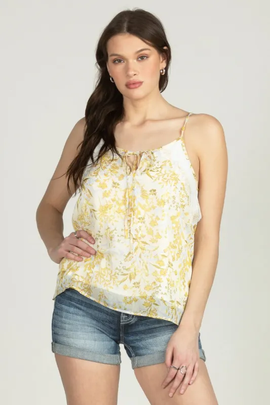 Multi Floral Lace Cami sold by Miss Me