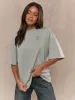 Street Embroidered Logo Drop Shoulder Oversized Crew Neck T-Shirt sold by Missguided