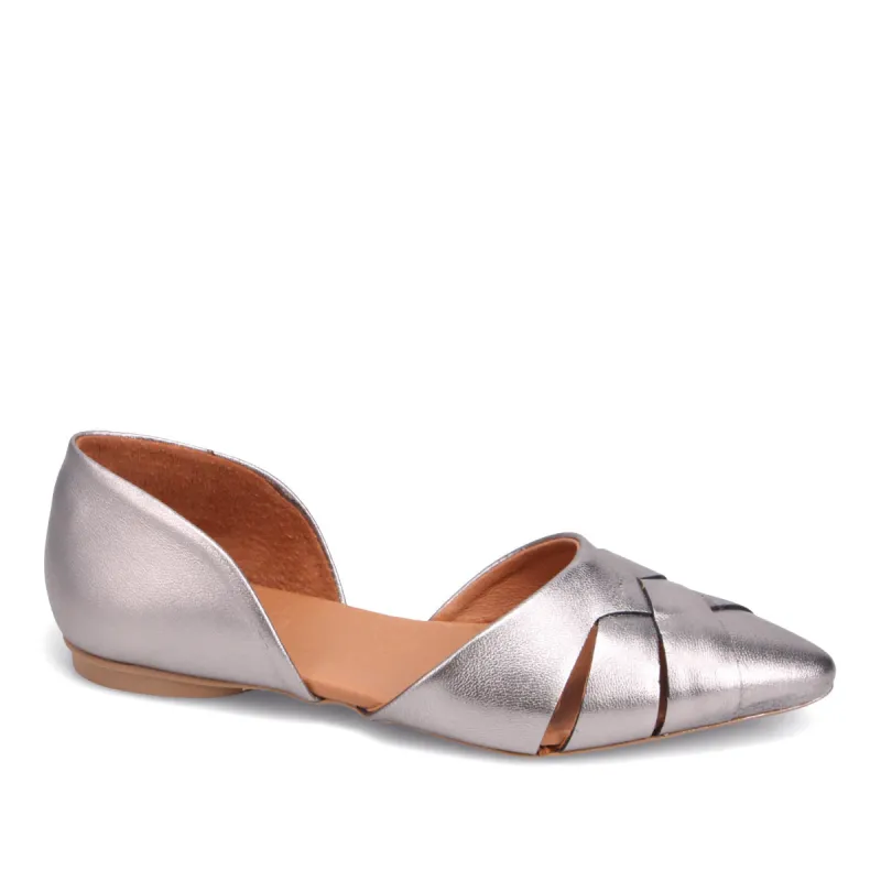 Jade Metallic Flat sold by Miz Mooz