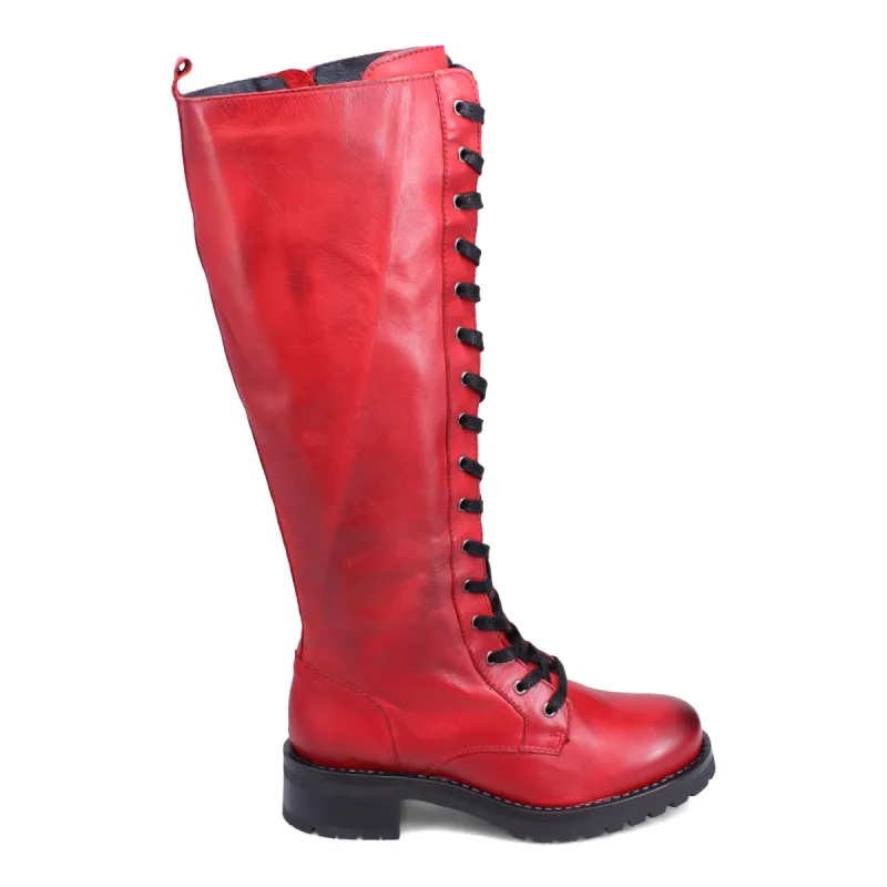 Pixel Tall Lace Up Boot sold by Miz Mooz