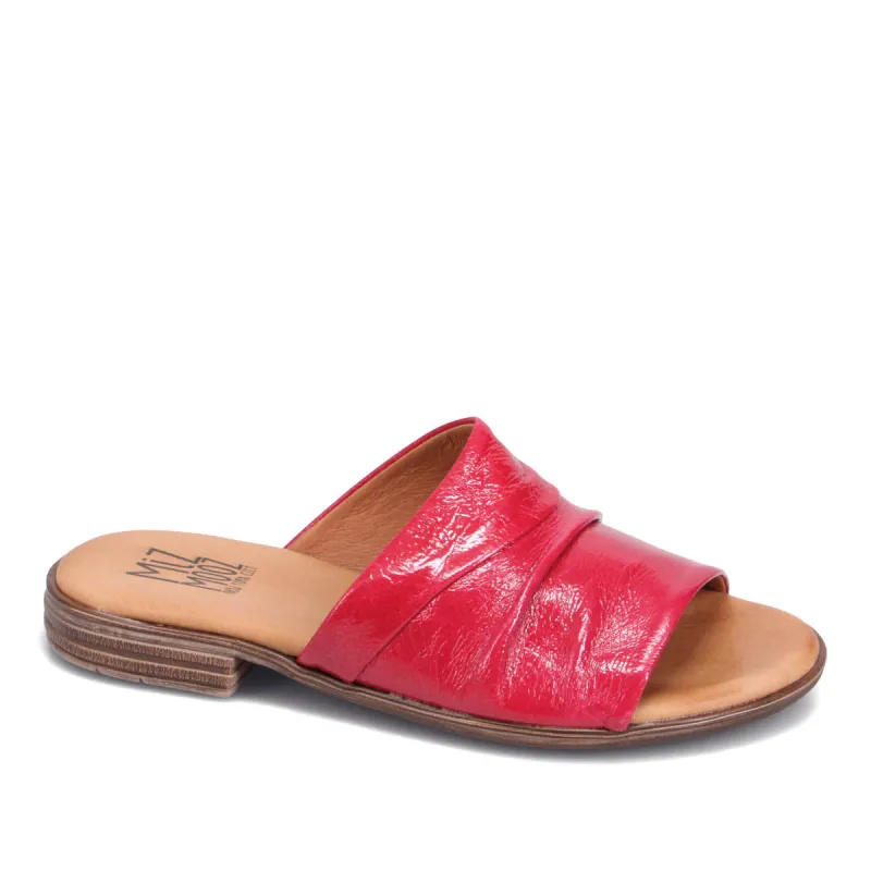 Delilah Patent Slide Sandal sold by Miz Mooz