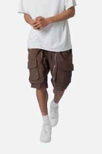Utility Cargo Pocket Shorts - Brown sold by MNML