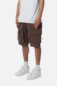 Utility Cargo Pocket Shorts - Brown sold by MNML