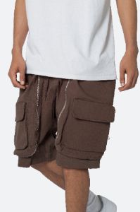Utility Cargo Pocket Shorts - Brown sold by MNML