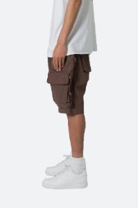 Utility Cargo Pocket Shorts - Brown sold by MNML