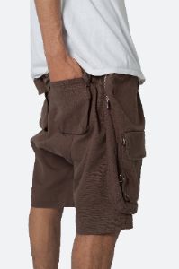 Utility Cargo Pocket Shorts - Brown sold by MNML