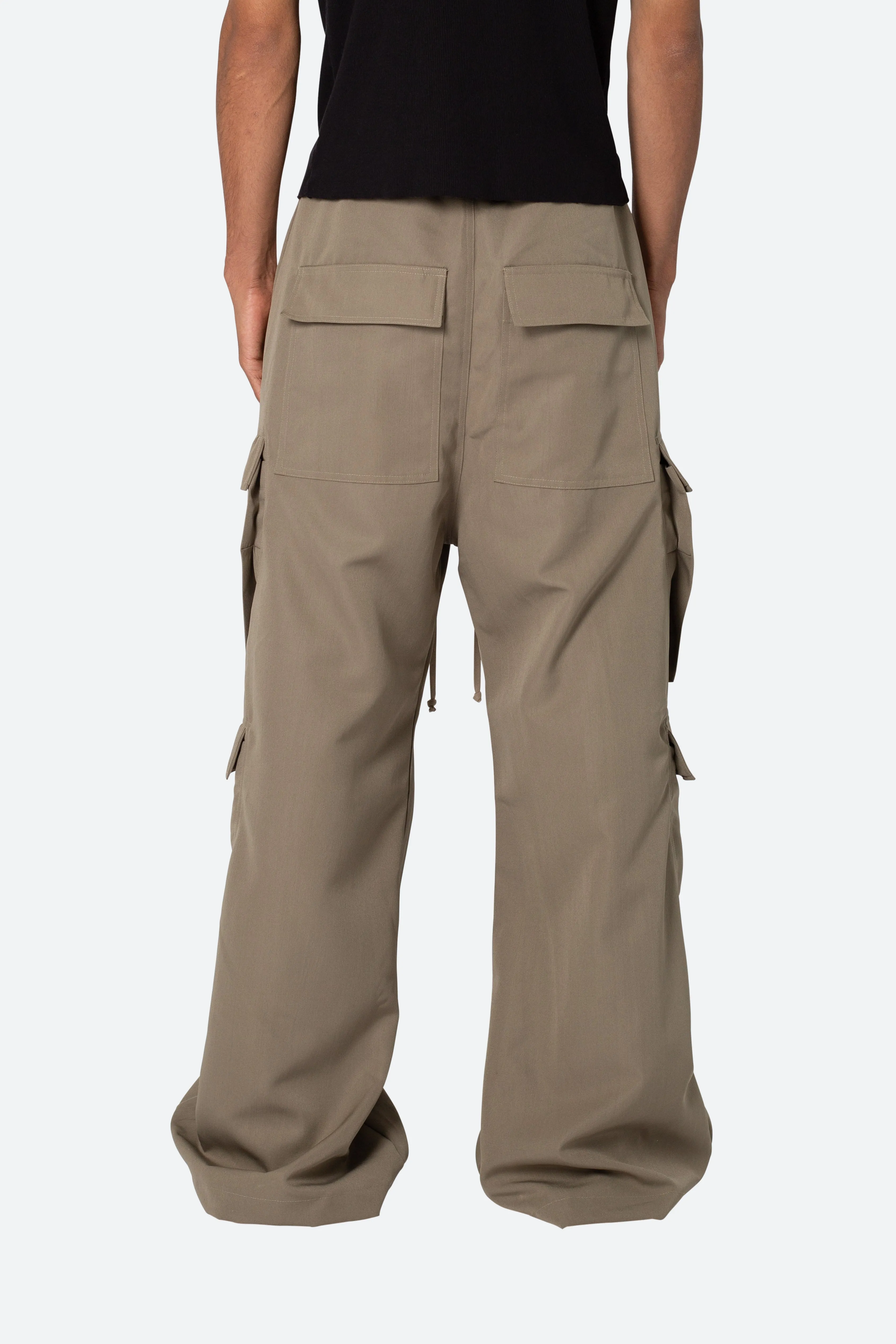 Rave Double Cargo Pants - Olive sold by MNML product image thumbnail 5