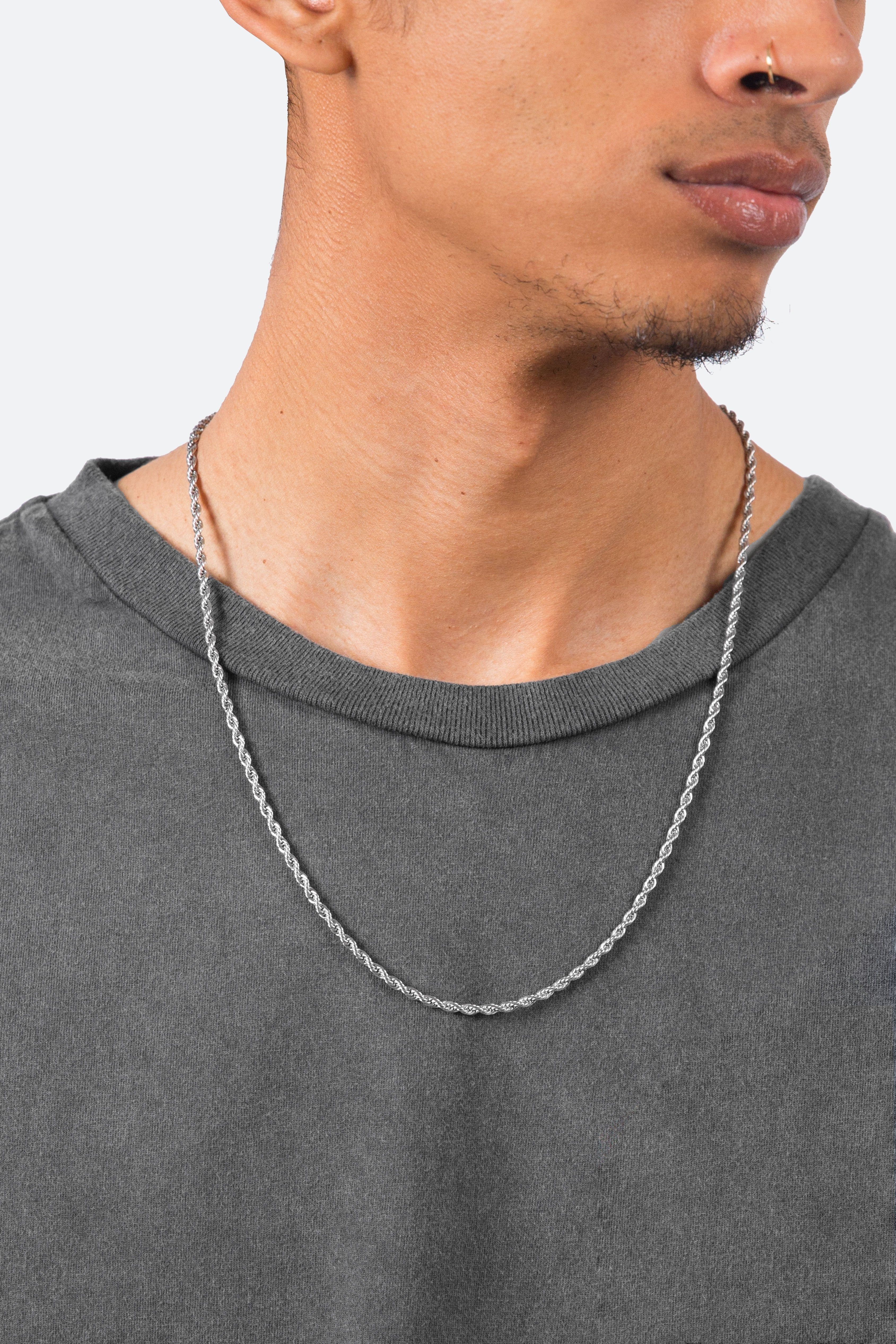 A3 Long Rope Chain - Silver sold by MNML product image thumbnail 5