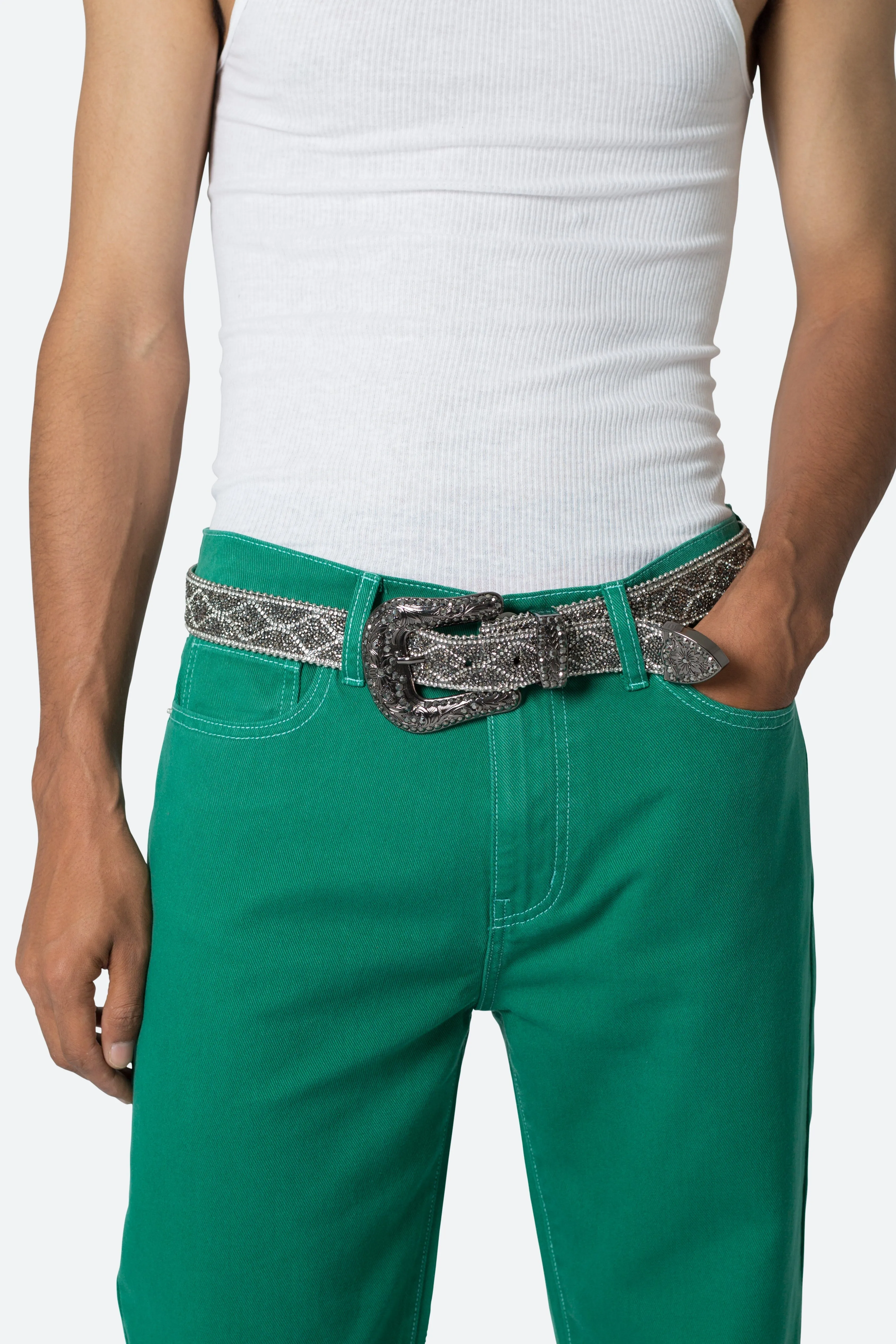 Patterned Caviar Belt - Black sold by MNML product image thumbnail 3