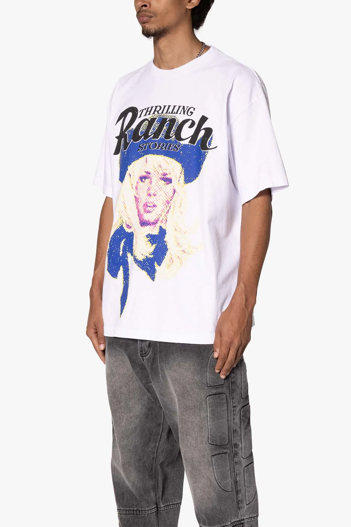 Thrilling Ranch Tee - White sold by MNML product image thumbnail 3