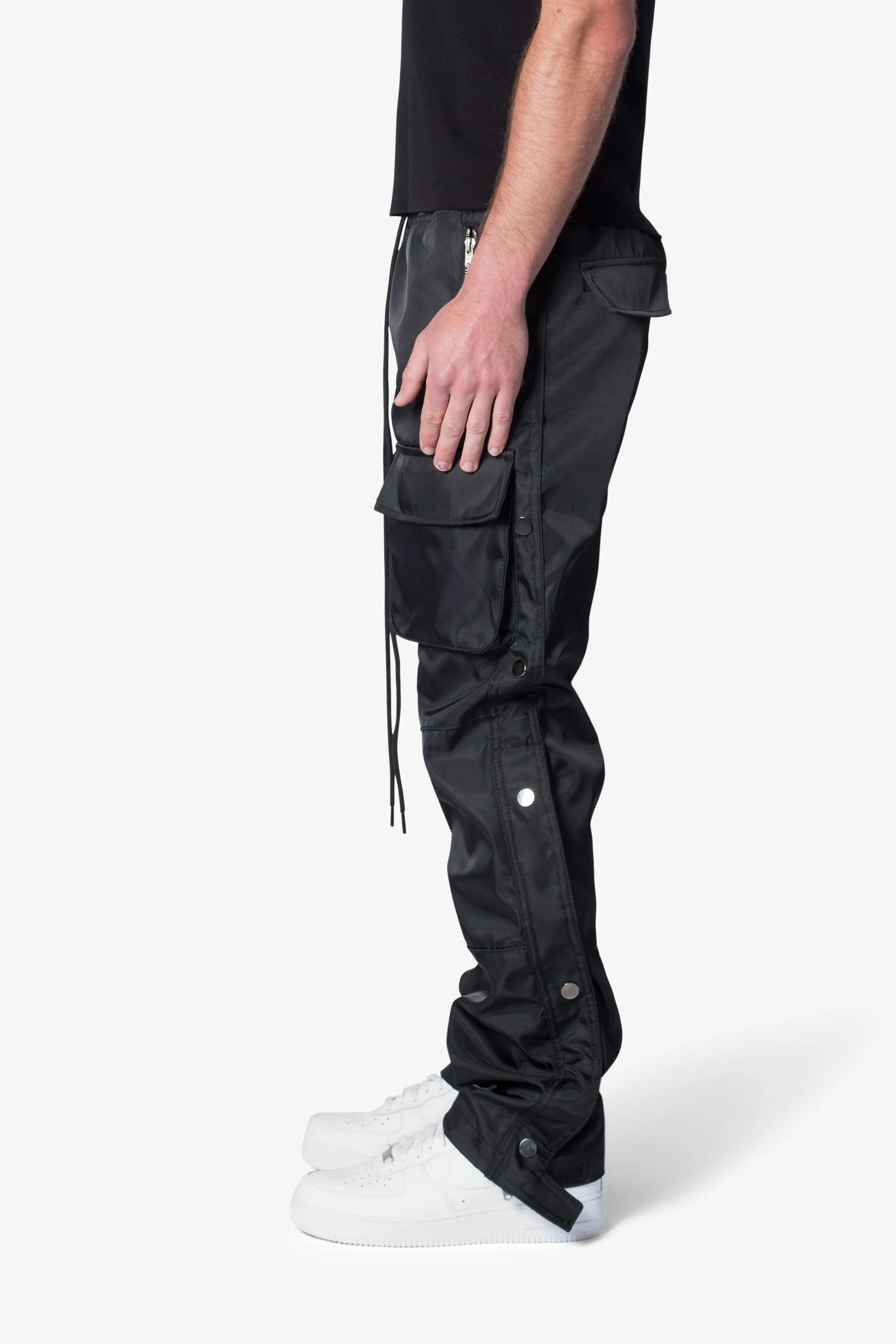 Snap Front Cargo Pants - Black sold by MNML product image thumbnail 5
