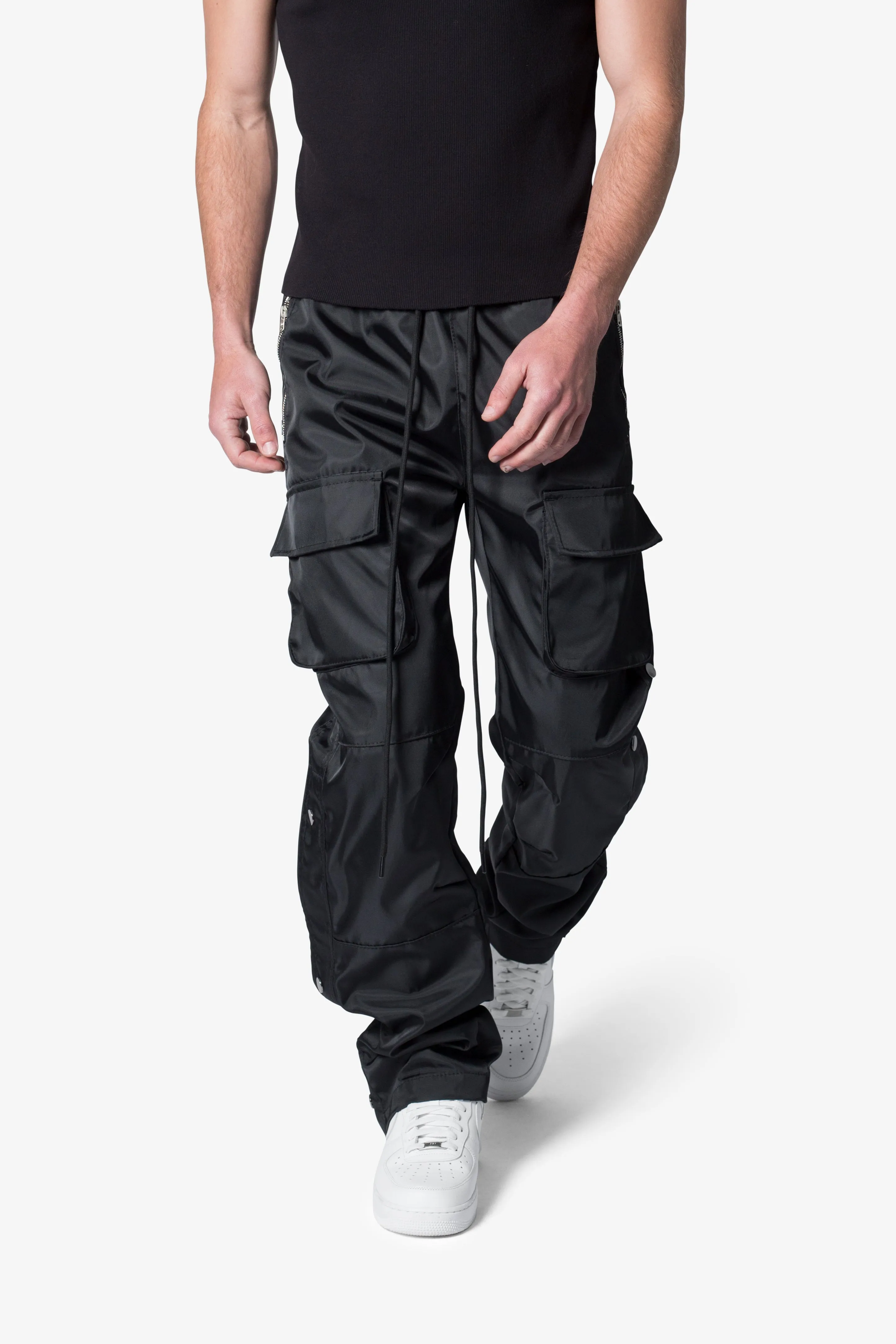 Snap Front Cargo Pants - Black sold by MNML product image thumbnail 2