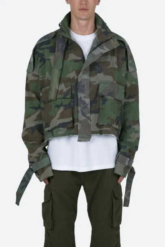 Cropped M65 Jacket - Camo sold by MNML
