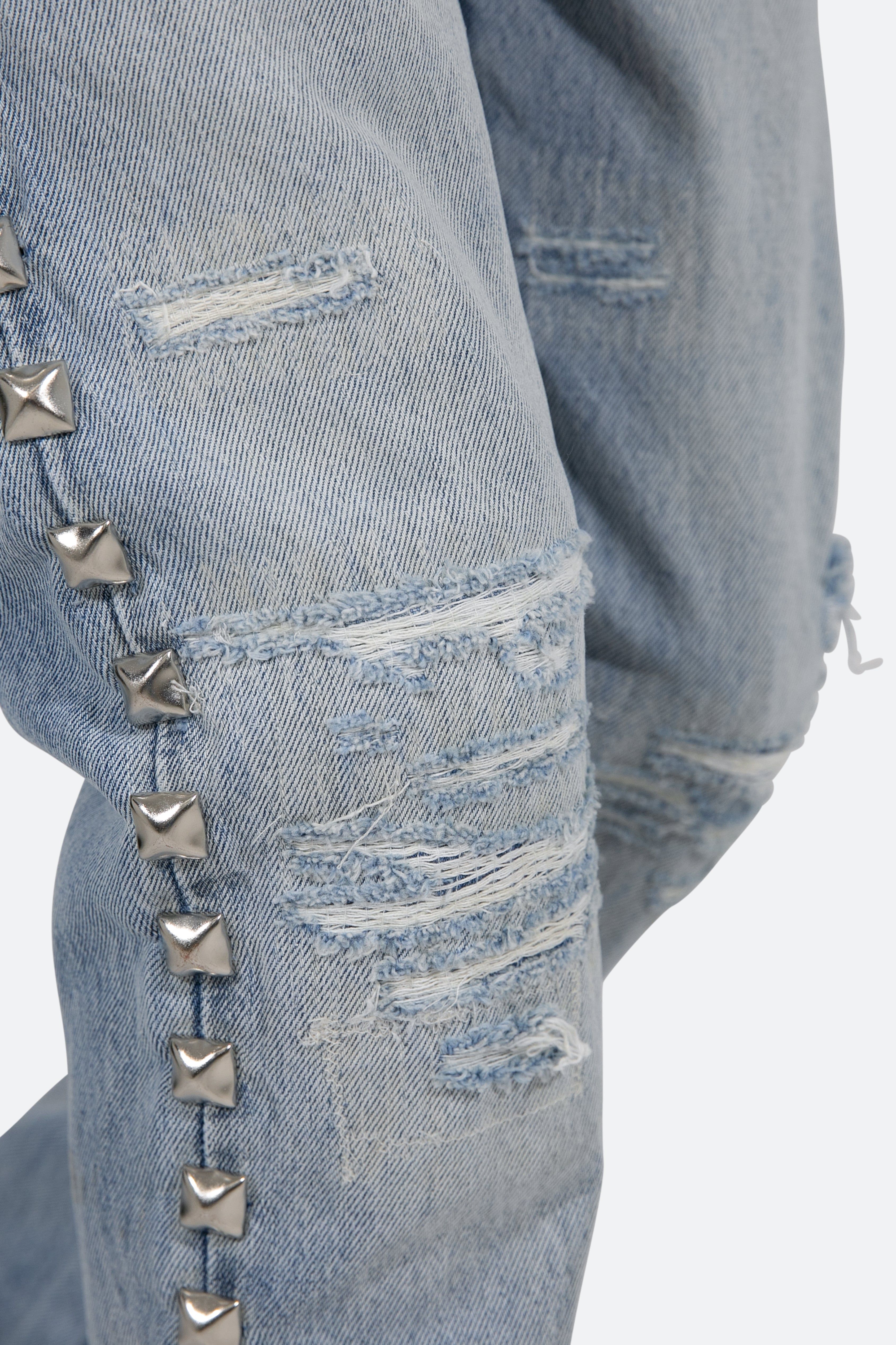 D442 Stud Straight Denim - Blue sold by MNML product image thumbnail 10