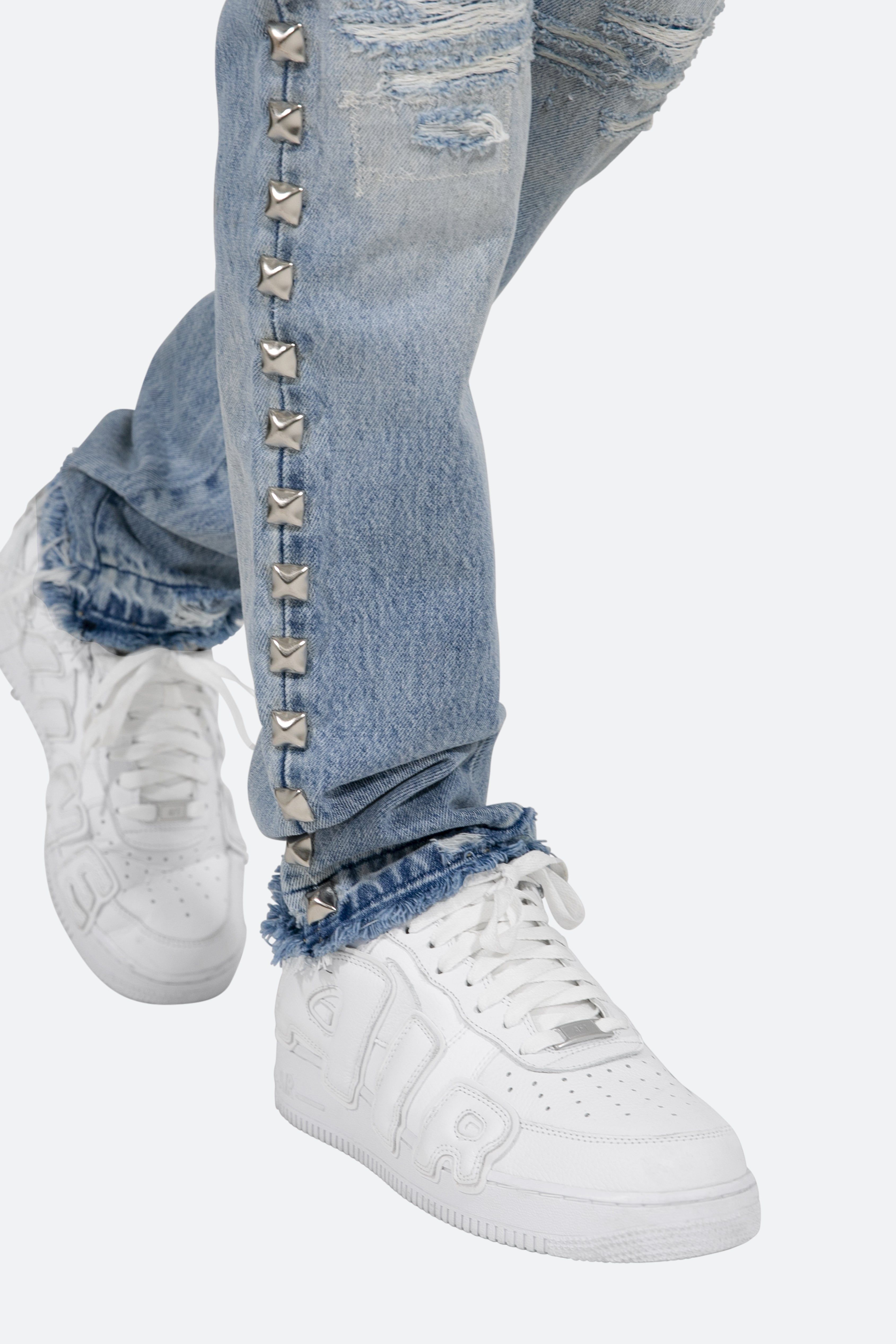 D442 Stud Straight Denim - Blue sold by MNML product image thumbnail 9