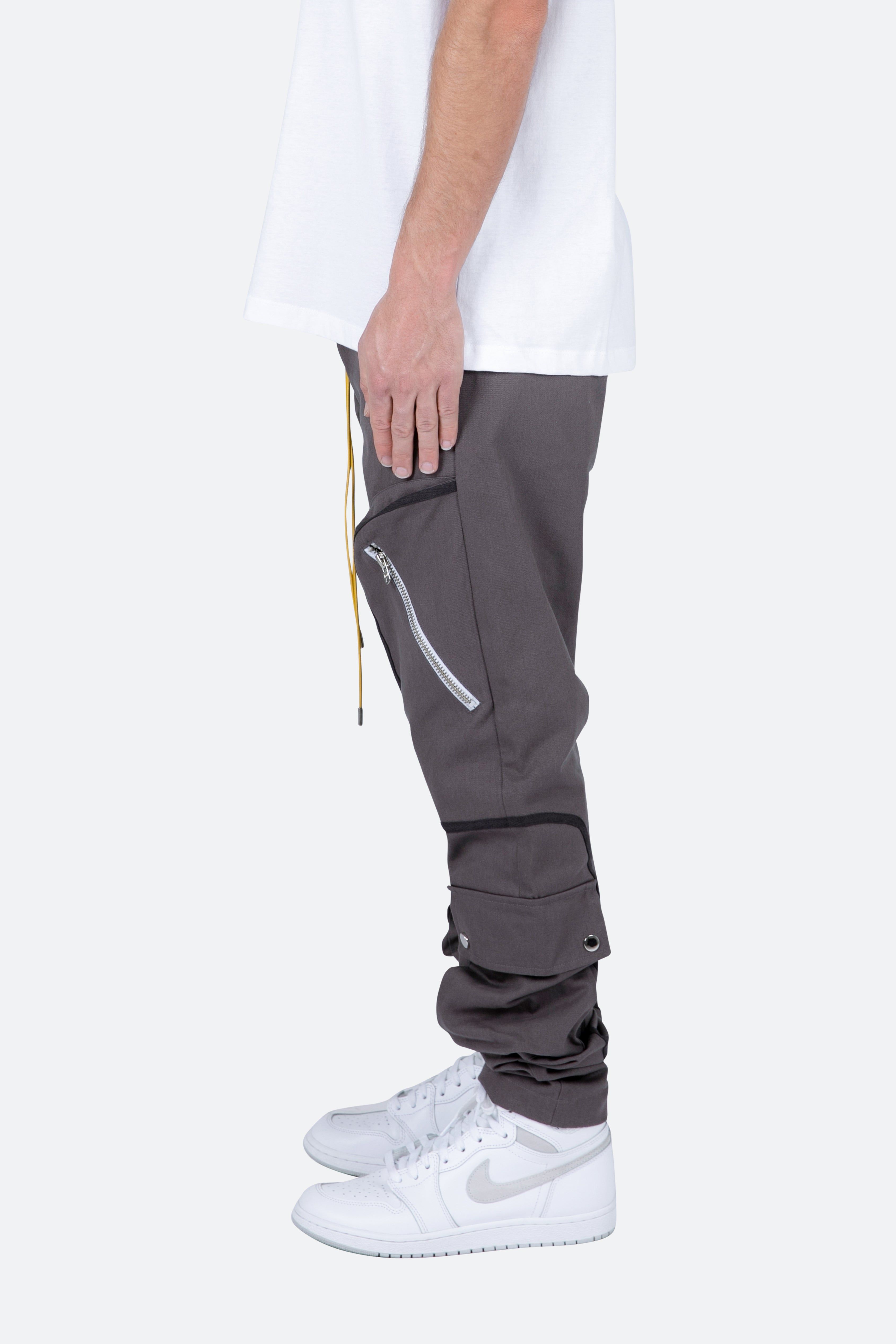 Contrast Taped Cargo Pants - Charcoal Grey sold by MNML product image thumbnail 4